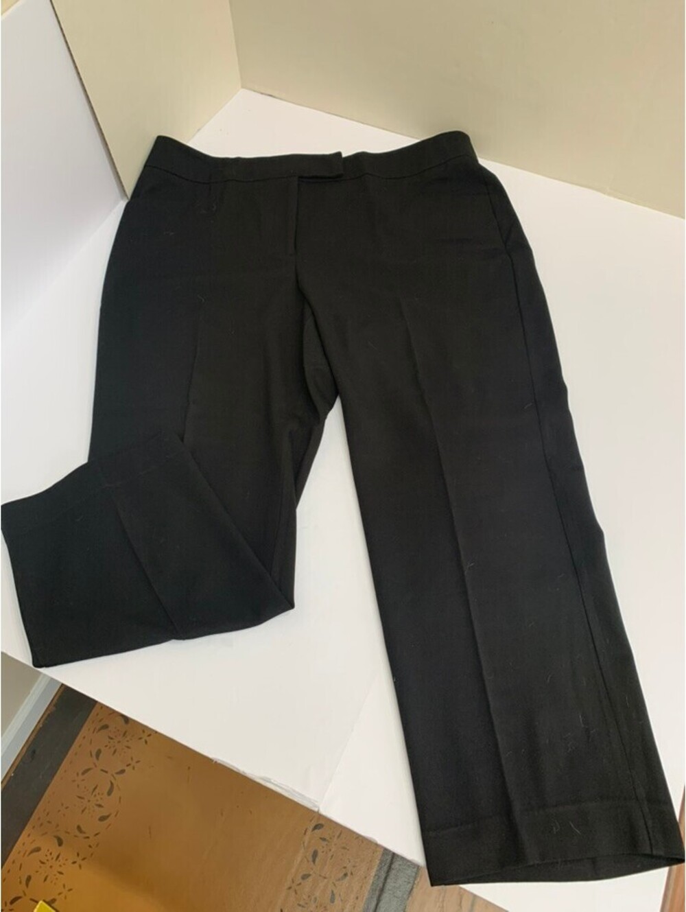 APT. 9 Women’s Black Dress Pants Size 16W Short Straight Leg Stretch